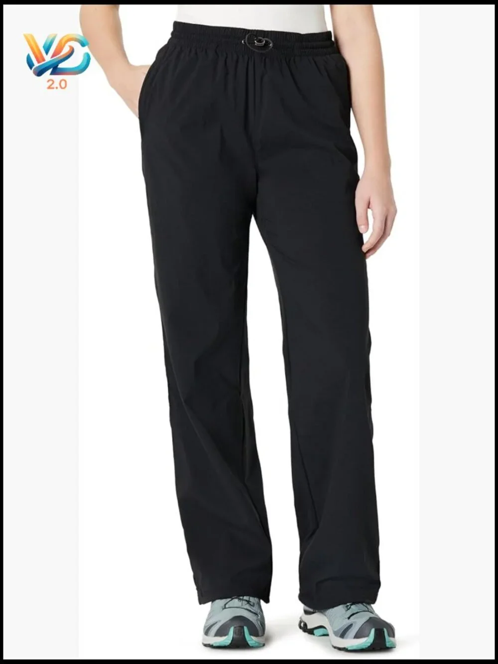 Women's Water Repellent Hiking Pants Relaxed Fit High Rise Straight Leg